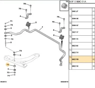 PSA 6822.R9 Viraj Demir Ara Pul 6822R9