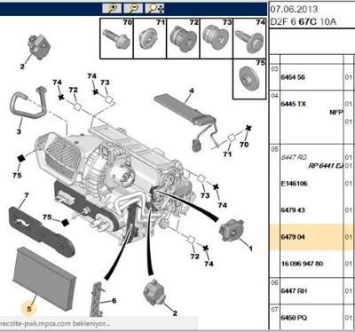 PSA 6479.04 Polen Filtresi 647904