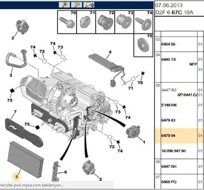PSA 6479.04 Polen Filtresi 647904