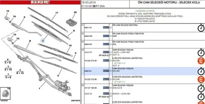PSA 6426.SJ Silecek Sol C3 6426SJ