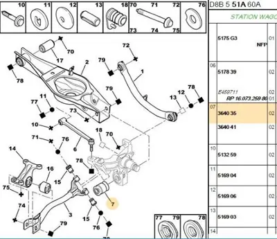 PSA 3640.35 Rotıl 364035 364041 VSJ965 3640