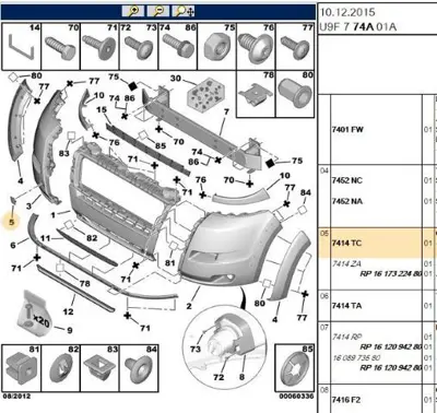 PSA 7414.TC Çeki Demir Kapağı 7414TC