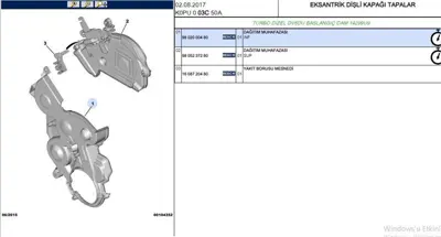 PSA 9802000480 Triger Muhafaza Kapağı 9802000480 320CH 320AZ 320AJ
