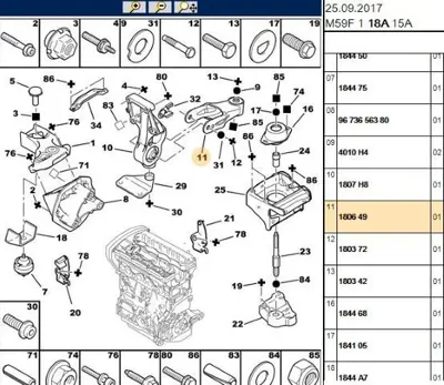 PSA 1806.49 Motor Kulagı 180906 180649 180610 180616 180904 180608 180636 185416 912011 91201175
