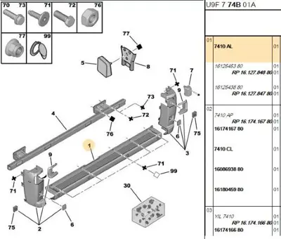 PSA 7410.AL Arka Tampon 7410AL