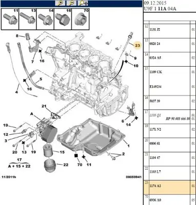 PSA 1174.A2 Yağ Müsürü 1174A2
