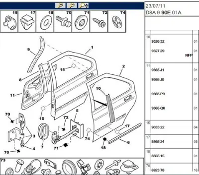 PSA 9181.G3 Kapı Zembereği 9181G3
