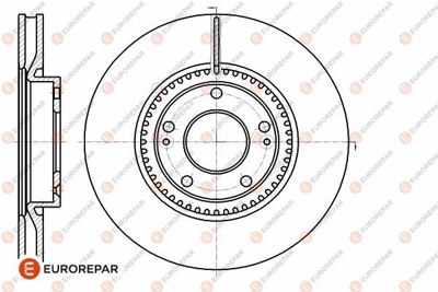 EUROREPAR 1642757080 Erp Ön Fren Disk Tek 1642757080
