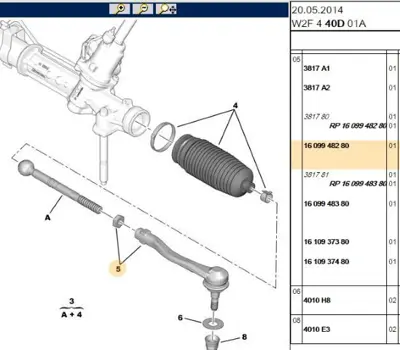 PSA 1609948280 Rot Bası : L 381780 1609948280 1610937380 38178 3812F3