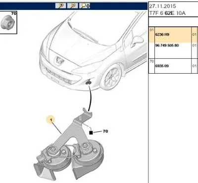 PSA 6236.H9 Korna 6236H9