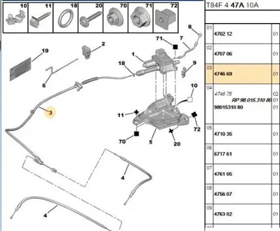 PSA 4746.69 Elfrentelı 474655 474669 474657 474680