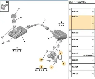 PSA 4601.V9 Fren Ana Merkezı 4601V9