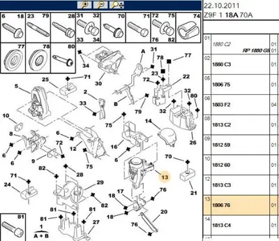 PSA 1806.76 Motor Kulagı 180676