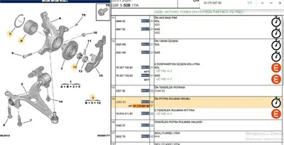 PSA 1617969780 Porya Bılyası Ön 329733 334557 335088 335093 9606839980 9655377780 1617969780 1400006380 1613717180 335O93