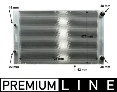 BEHR MAHLE CR 576 000P 8mk376719-091 Radyatör Audı A8 02 4E0121251G