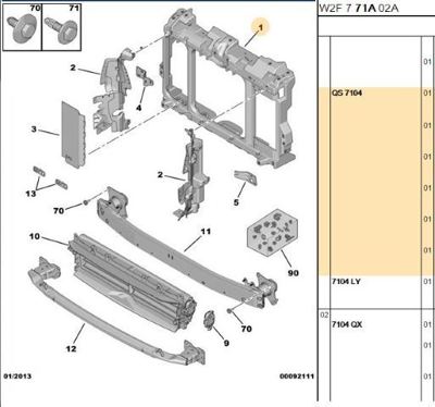 PSA 7104.QS Fan Davlumbazı 7104QS
