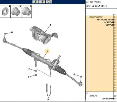 PSA 1623216080 Dıreksıyon Kutusu 1623216080 9802199880 1623216080