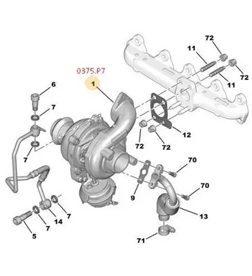 PSA 0375.P7 Turbodv6c 0375.P7