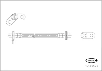 CORTECO 49486525 Fren Hortumu 4650B629