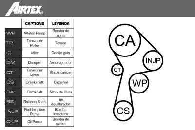 AIRTEX WPK-196001 Su Pompalı Triger Seti 119A09639R 1276180KA0 1281180KA0 13028AW300 13028AW301 1741080KA0 1741080KAO 7701478846 8200248497 8200251983 8200542743 8200767775 8200834830 8201033287