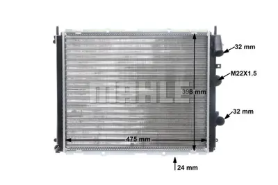 BEHR MAHLE CR 510 000S Radiatorrenault Clıo Iı 7701352904