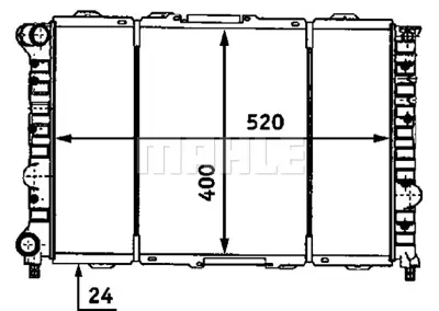 BEHR MAHLE CR 519 000S Radiatoralfa Romeo 156 60663070
