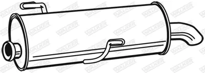 PSA 1730.GN Arka Egzoz Susturucu 1726TP 1726TQ 1726WX 1726X9 1726Y0 1730GN 1726GN 1726GZ 1730GP 1726Y1