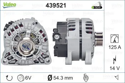 PSA 9801895380 Alternatör 1638104480 5702A5 5702F7 57056N 57058F 57058H 5705HA 5705EC 9639396580 9642124980