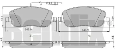 EUROREPAR E172592 Fren Balatası Ön 1617258380 425231 425457 E172592 425220 E172232 425394 425395 425495 1611334680