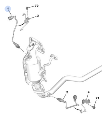 PSA 1643559380 Oksıjensondası B000767980 B001058080 1643559380 163559380