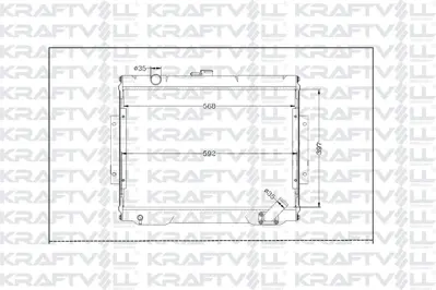 KRAFTVOLL 08040137 Ticari Motor Su Radyatoru Mitsubishi L 200 1987 1996 MB356390