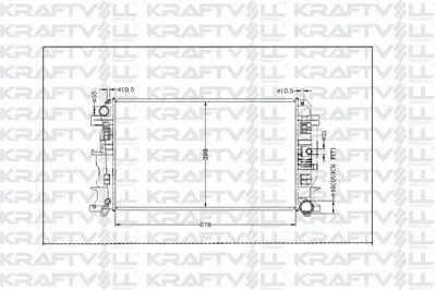 KRAFTVOLL 08040141 Motor Su Radyatoru (680x414x34) Crafter 06> Sprinter 06> 2E0121253B