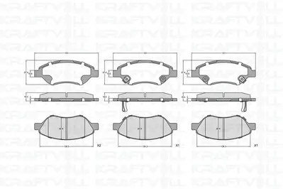 KRAFTVOLL 07010328 Fren Balatasi On Egea 15> Buyuk Tip 7736792377368553