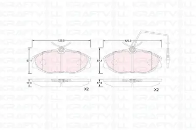 KRAFTVOLL 07010366 On Fren Balatasi P406 Xantia Xu10j2te Es9j4 Ew12j4 (94 04) P306 Gti Xsara Vts Xu10j4rs 425132 ADB1340 BW680 MDB1732 116166 571898B 252167419W LVXL888 425144 NP2085