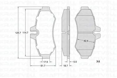 KRAFTVOLL 07010399 Fren Balatasi Arka G-Class W463 98> Sprinter 99>06 , Lt35 96> 34202420 A0004209720 363702161264 MDB1997 7829D928 571950B 4209720 37124OE 273300 230210070420