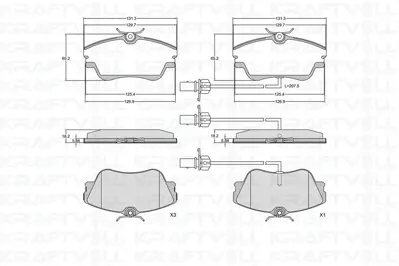 KRAFTVOLL 07010409 On Fren Balatasi (15) Transporter T4 90>03 (Kablolu) 7D0698151B 363700205140 48021 7516D638 FDB1519 7D0698151G 301814 AN4260WK PAD1155 DBP1542