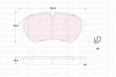 KRAFTVOLL 07010417 On Fren Balatasi Amarok 17>  2H6698151 PNT1202 RA12440 DP42377R PBP7738 P85173N 601749 LVXL2011 CBP02456 55022247152