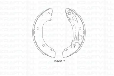 KRAFTVOLL 07020005 Arka Fren Pabuclu Balata Boxer Jumper Ducato 1800kg Expert Iii Jumpy Iii Scudo Iii 06> 4241H5 SHU538 4241N4 BB1163A1 SH2469 471900 530073 550618 5185461 98101049604