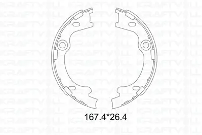 KRAFTVOLL 07020006 El Fren Balatasi I30 07> Pro Ceed Ceed 07> Sportage 04> 170×26 583501HA00 ADG04169 MFR741 583052SA00 GS8757 FSB4022 91082400 46221 JBS1075 530185