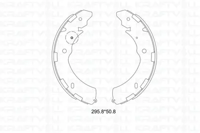 KRAFTVOLL 07020015 Arka Fren Balatasi Pabuc Fullback 16> L200 06>13 D Max 13> 4600A018 FSB4052 4600A122 4600A106 9470 GS8768 986487758 MFR653 8DB355000421 90679