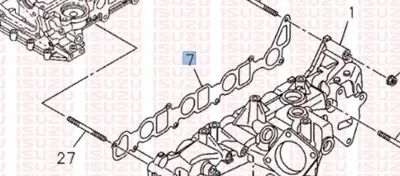 CADA ERISTIC ERISTIC EN887 Emme Manifold Contasi Isuzu D-Max 07>16 4jj1 4jk1 8973120671 8980633960 8982129990 8973120670