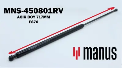 MANUS 450801RV Bagaj Amortisoru Caddy 04>15 2K0827550 ZSJ09215 1181208609 2593SY 826120 BGS11243 112063 23223 V101946 QTS828120