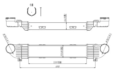 MGA 87202 Turbo Radyatoru Intercooler Mercedes-Benz   W220 S-Class S320 Cdi 98 A2205000000