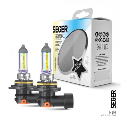 İthal SEGER 211376 Halojen Ampul Hb4 9006 12v 51w P22d Aw (3000 K) 