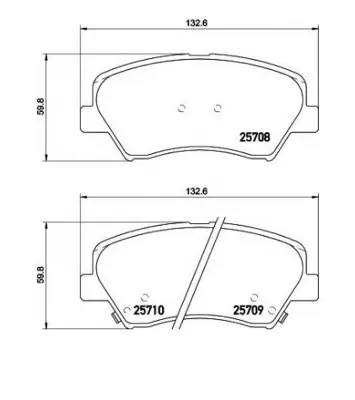 Bosch 0986460189 Fren Balata Hyundai Elentra 