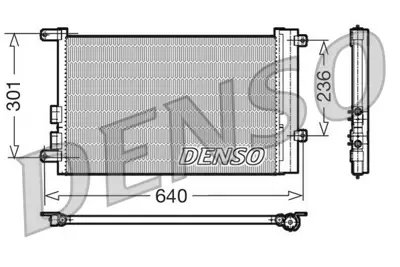 DENSO DCN01016 Condenser. Air Conditioning Alfa Romeo 147 00-10 60668109 ALFAA075 TSP0225405 AL5082 8FC351302391 DCN01016 940053 60679629 606681090 53419