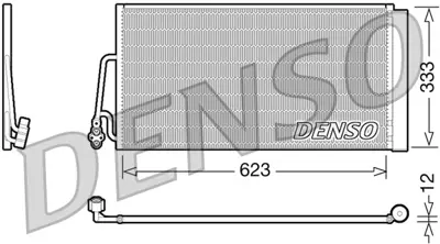 DENSO DCN05102 Condenser. Air Conditioning Mini Mini R50. R53 64536941084 DCN05102 BWA5363 60065363 6941084 TSP0225612 9239920 64539239920 351309381 F8921