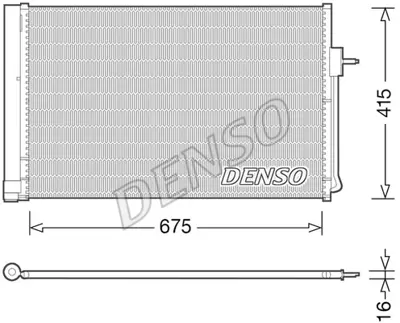 DENSO DCN15001 Condenser. Air Conditioning Chevrolet Volt 11- 20842140 OL5611 940364 720M80 350328 1850193 37005611 30C54030 107170 OL5611D