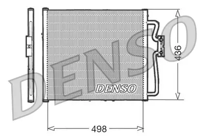 DENSO DCN23009 Condenser. Air Conditioning Renault Kangoo 97- 7700301253 94324 389400 8200708128 817662 35353 8093018 8FC351038591 723M71 812695
