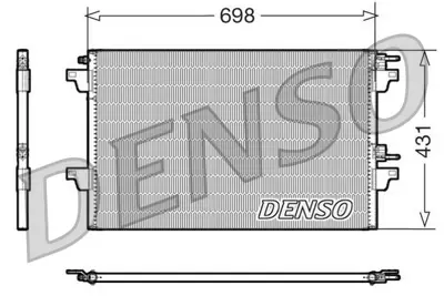 DENSO DCN23021 Condenser. Air Conditioning Renault Espace Iv 02- 8200332851 8FC351301631 KTT110411 260462 723M69 300695 342590 1045506SX 940153 667106